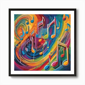 Music Notes 14 Art Print