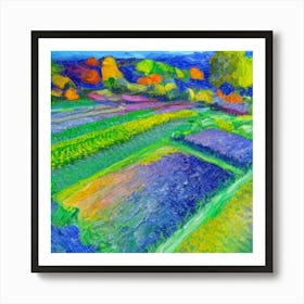 Green Vegetables Farm Adeline Yeo Art Print