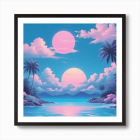 Ocean Landscape Art Print