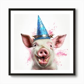 Pig In A Hat Poster