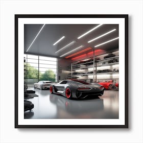 Mercedes Benz Garage Art Print