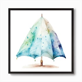 Watercolor Umbrella Art Print