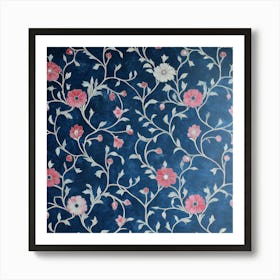 Floral Wallpaper Art 2 Art Print