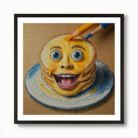 Pancakes With A Smile 1 Art Print