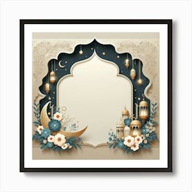 Islamic Ramadan Frame Art Print