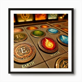 Sovereign Flame Elemental Tokens 1 Art Print