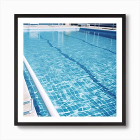 Summer Resort Swimming Pool Art Print