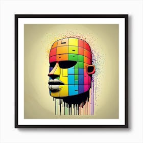 Psychedelic Head Art Print