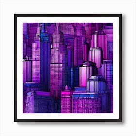 New York City Skyline 11 Art Print