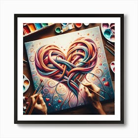 Heart Painting 2 Art Print