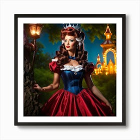 Snow White And The Seven Dwarfs 2 Art Print