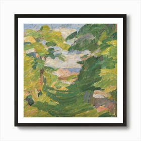 View Of A Forest Art Print