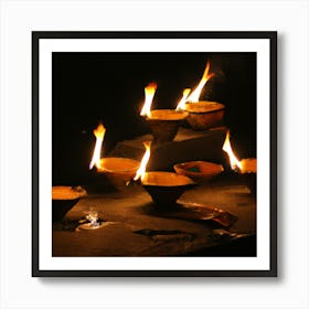 Diwali Lights Art Print