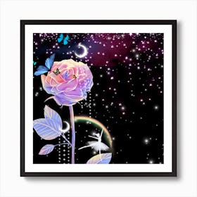 Rose In The Sky Art Print