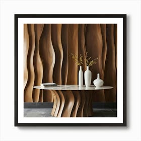 Wavy Wall 17 Art Print