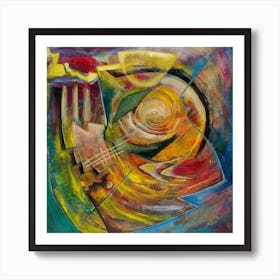 Living Room Wall Art, Motion Vibrant Expressions Art Print