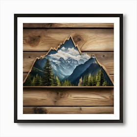 Mountain woods Art Print