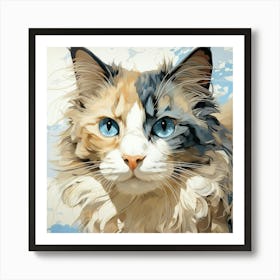 Portrait Of A Cat 1 Art Print