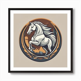 Horse Logo Art Print