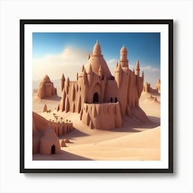 Sand Castle In The Desert 1 Art Print