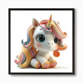 Unicorn Figurine 99 Art Print