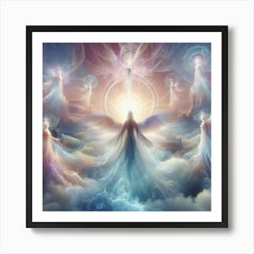 Angels In The Sky 5 Art Print