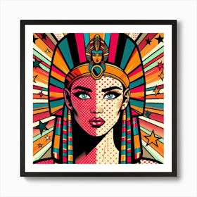 Pop Egyptian Lina FlameLight Art Print