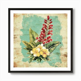 Hawaiian Flowers Art 4 Art Print