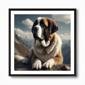 St. Bernard 2 Art Print