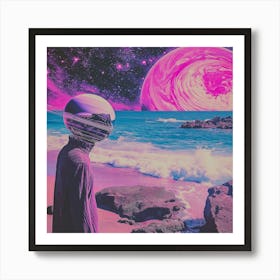 Planets On The Brain Art Print