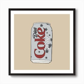 Diet Coke Girly Art Print