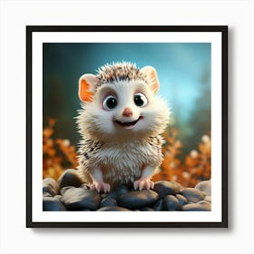 Cute Hedgehog 1 Art Print