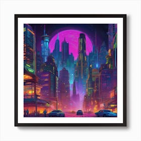 A Reimagined Version Of Starry Image Art Print