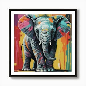 Elephant Painting Art Print