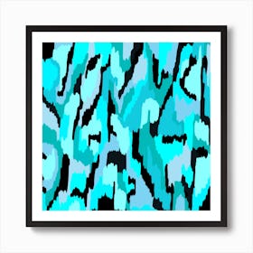 Turquoise Abstract Art Print