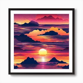 Sunset 5 Art Print