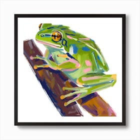 Green Tree Frog 04 Art Print