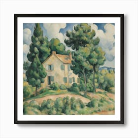 House And Trees Paul Cézanne Art Print 0 Art Print
