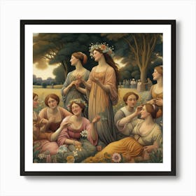 Ladies Of The Garden Art Print