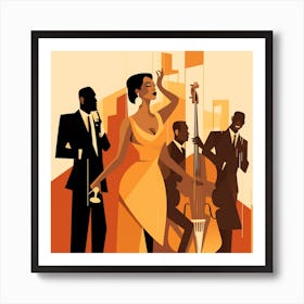 Jazz Quartet Art Print