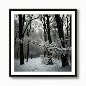 Snowy Forest 3 Art Print