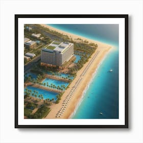 Dubai Beach Resort Art Print
