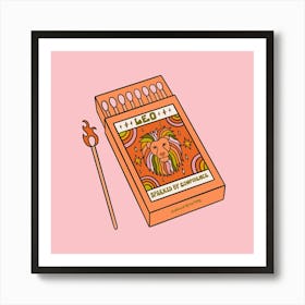 Leo Matchbox Art Print