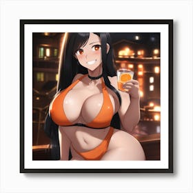 Sexy Anime Girl Art Print