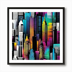 New York City Skyline 54 Art Print