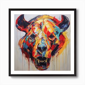 Bull Head Art Print