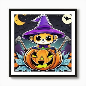 Halloween Witch 6 Art Print