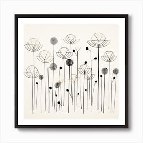 Flowers On A Wall Art Print