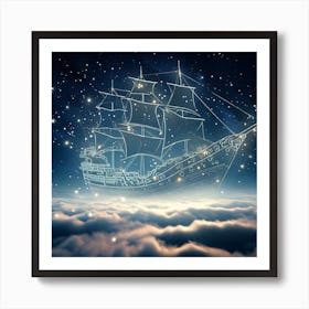 Ship In The Sky Art Print