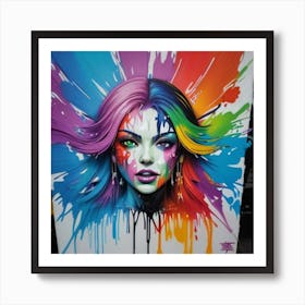 Rainbow Girl Art Print